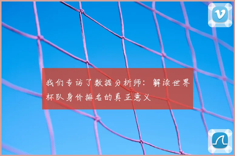 我们专访了数据分析师：解读世界杯队身价排名的真正意义